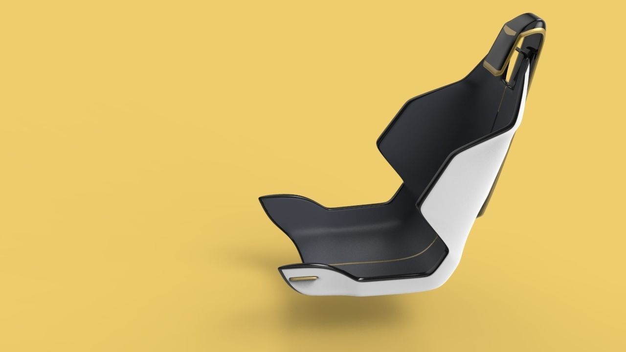 Very basic Concept car seat - Fu-tech  3D model_13