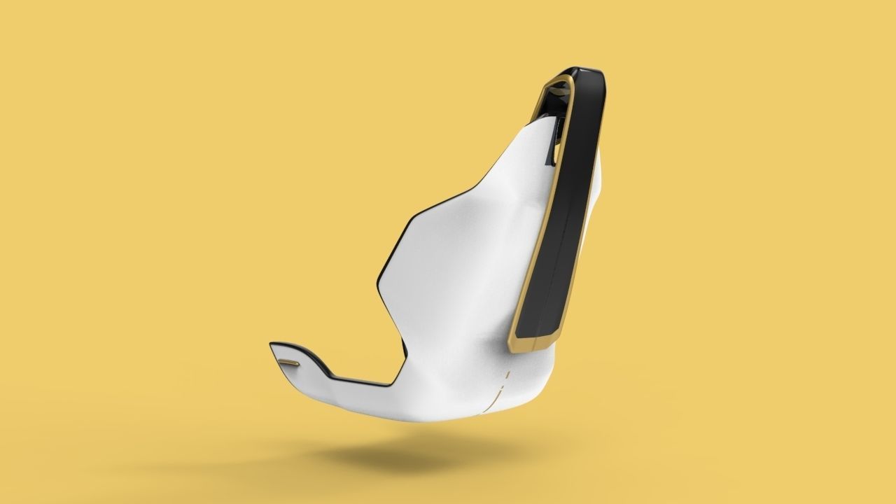 Very basic Concept car seat - Fu-tech  3D model_3