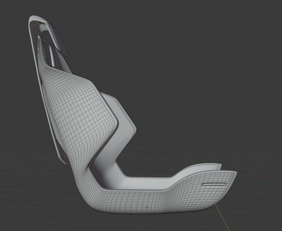Very basic Concept car seat - Fu-tech  3D model_6