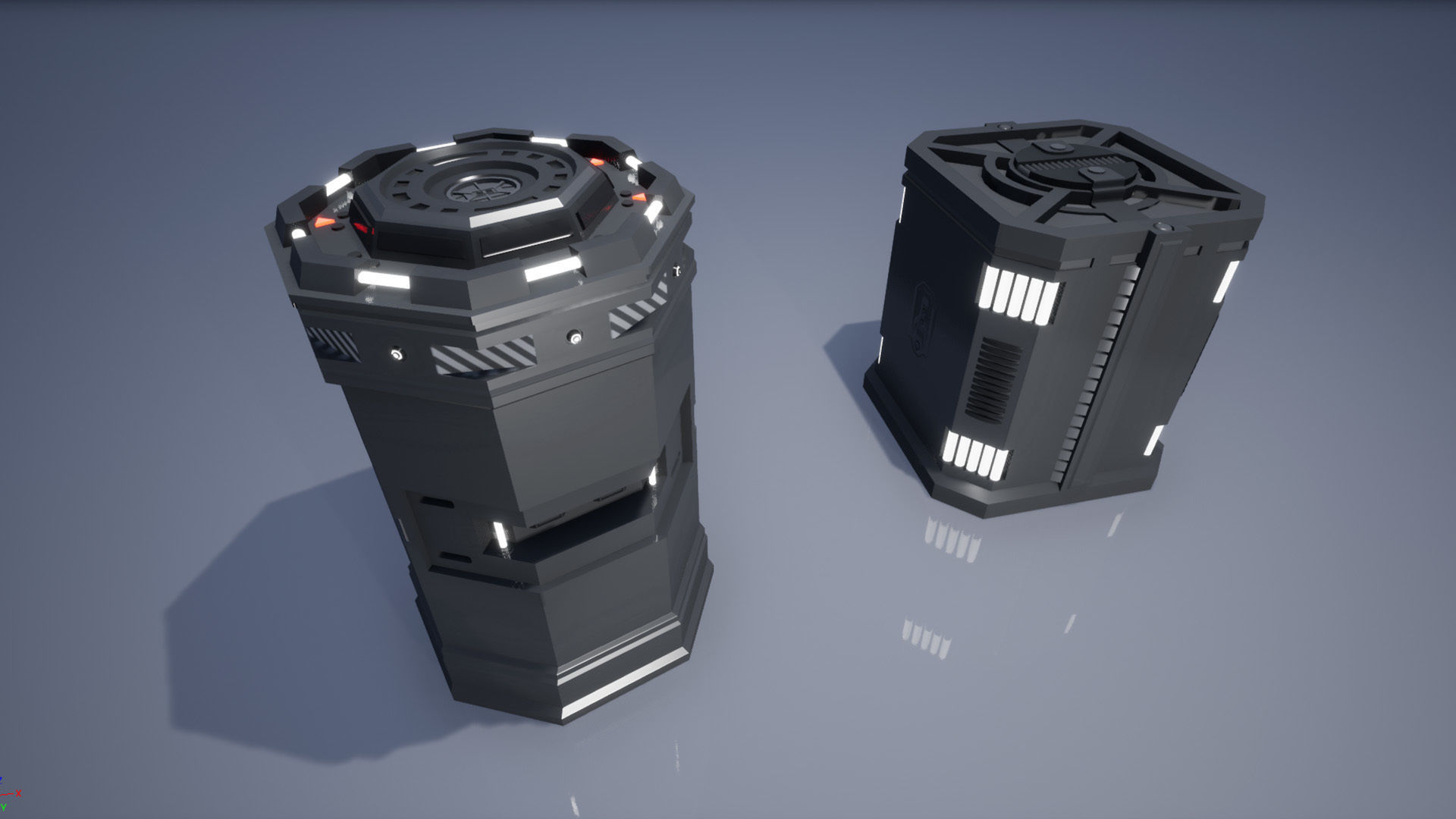 Sci-Fi Box Pack Low-poly 3D model_3