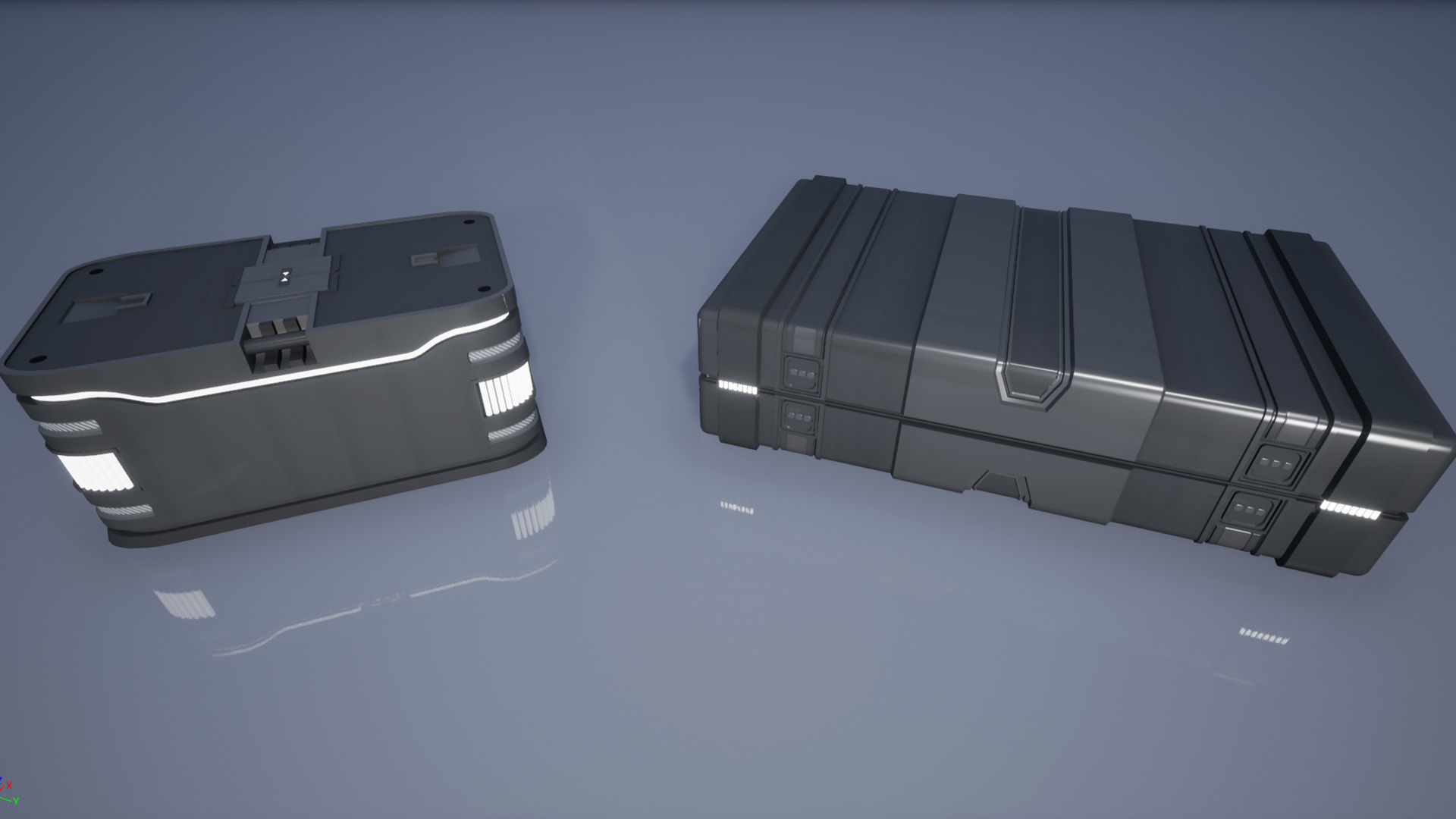 Sci-Fi Box Pack Low-poly 3D model_8