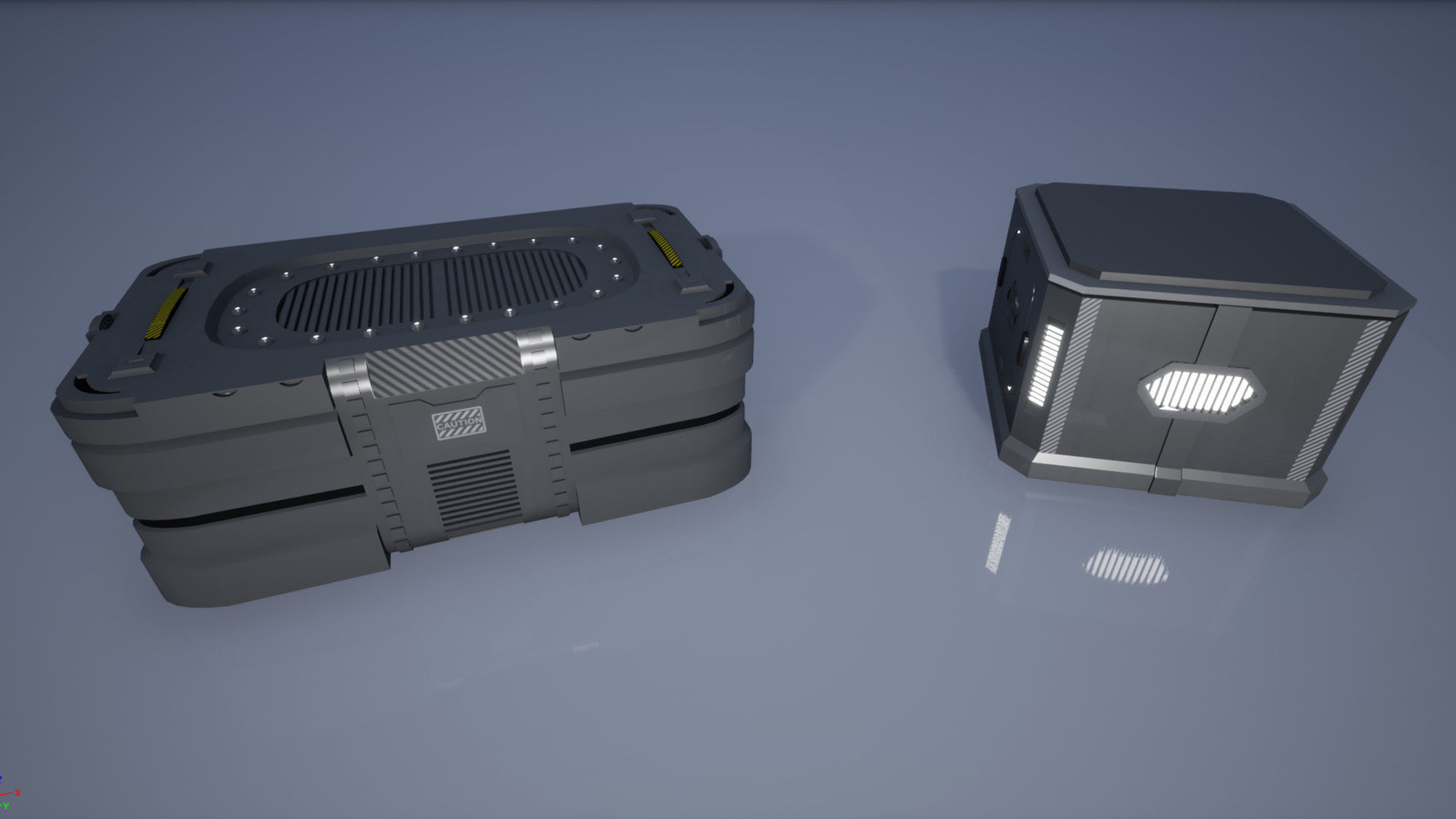 Sci-Fi Box Pack Low-poly 3D model_10
