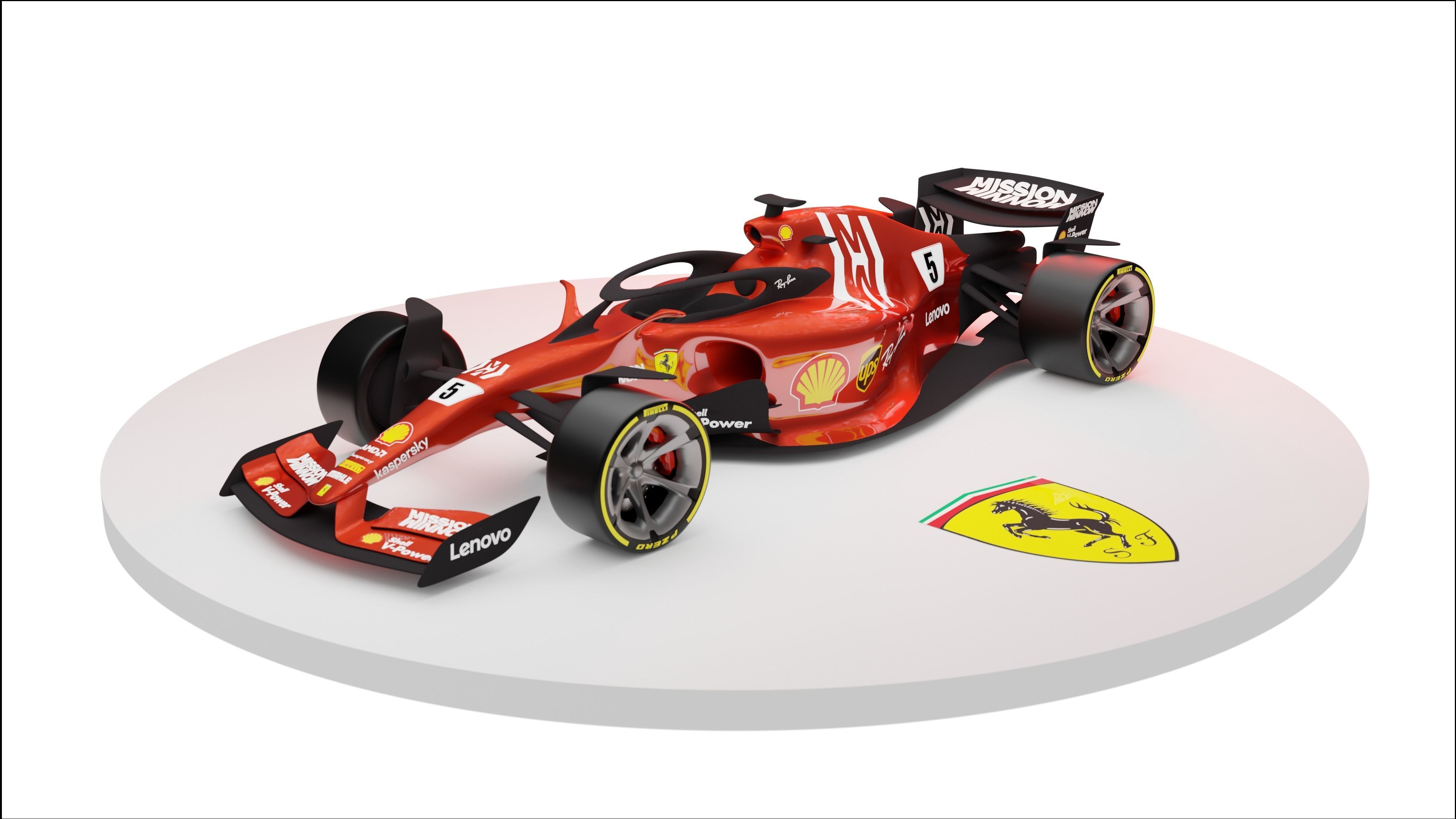 Formula One New Generation Concept Car 3D CGTrader