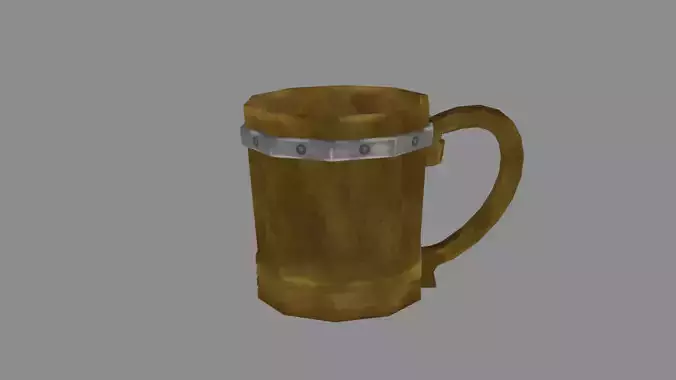 Stylized Wooden Cup