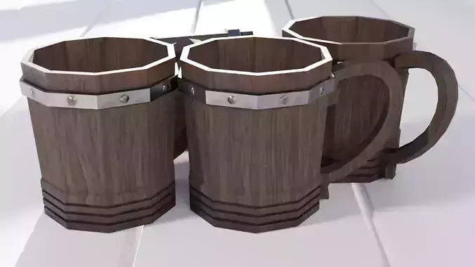 medieval wooden cup New Version