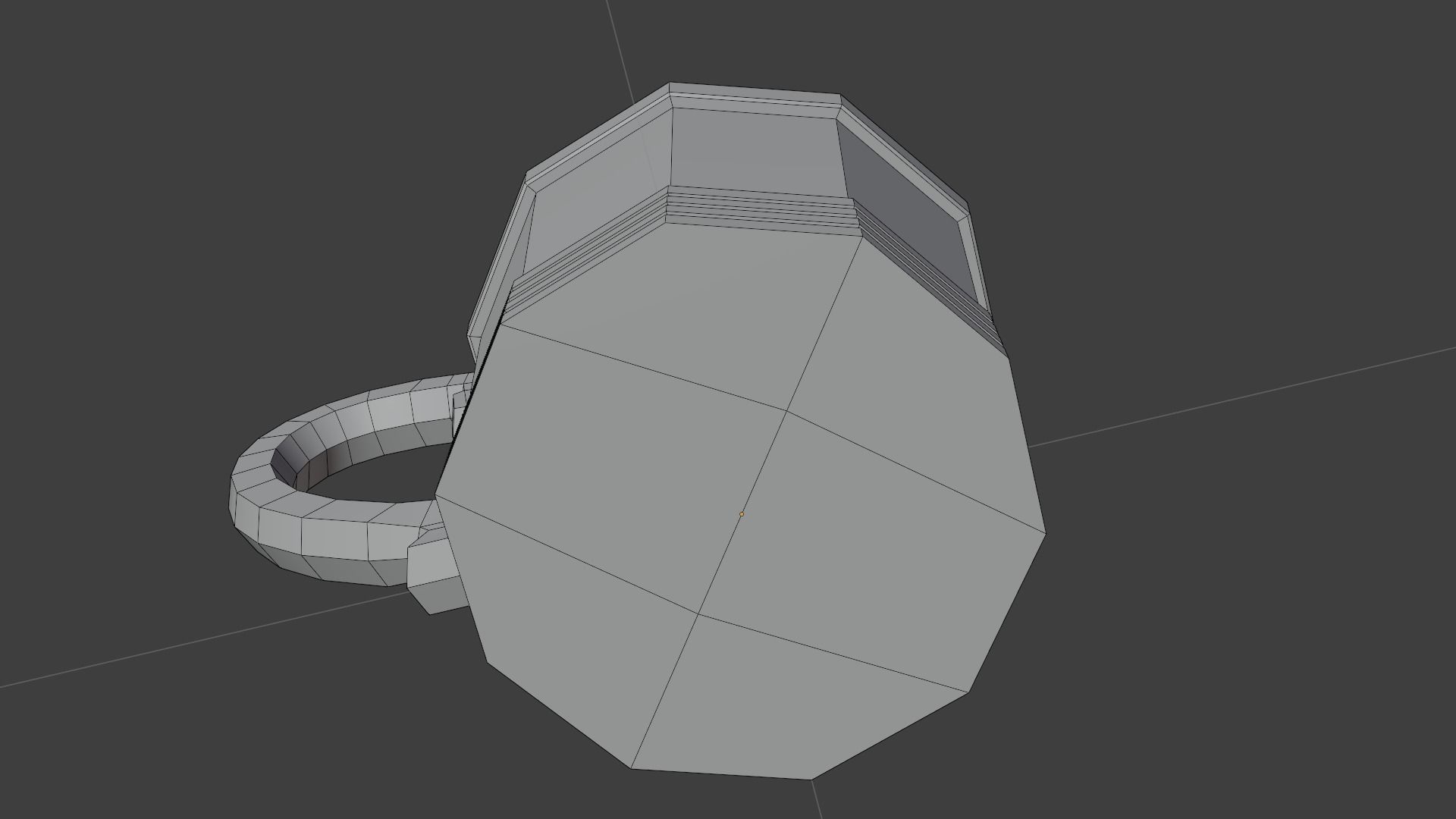 medieval wooden cup New Version Low-poly 3D model_9