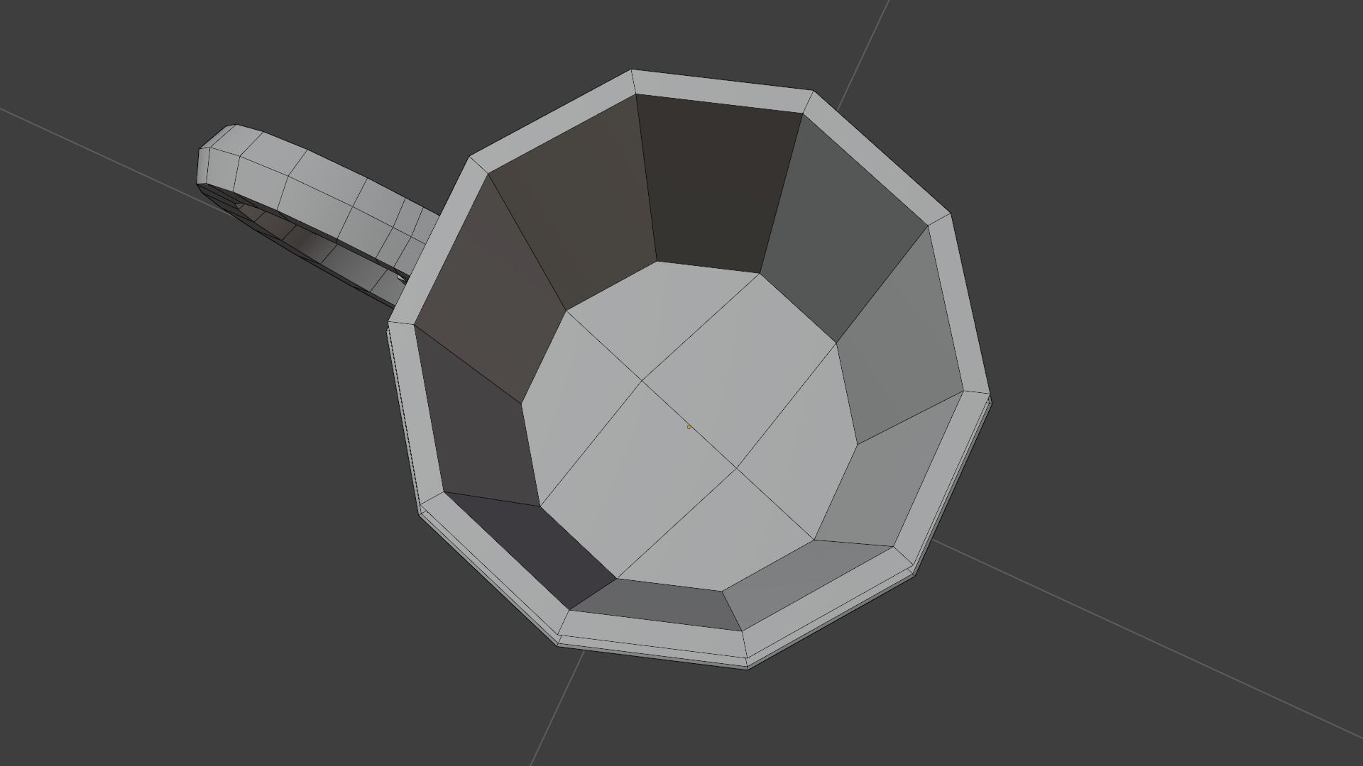 medieval wooden cup New Version Low-poly 3D model_8