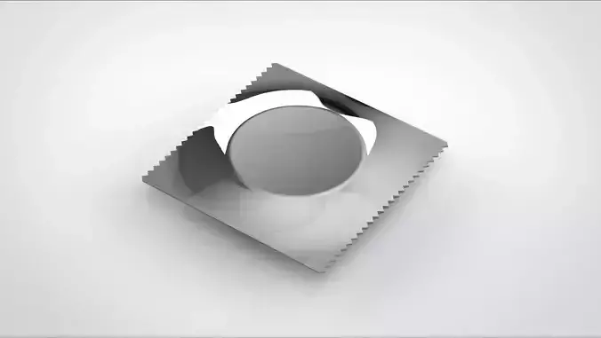 condom silver square