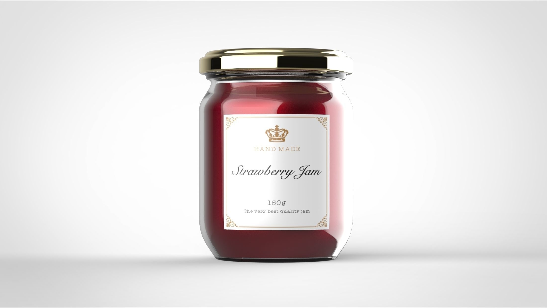 Jam bottle 3D model_3