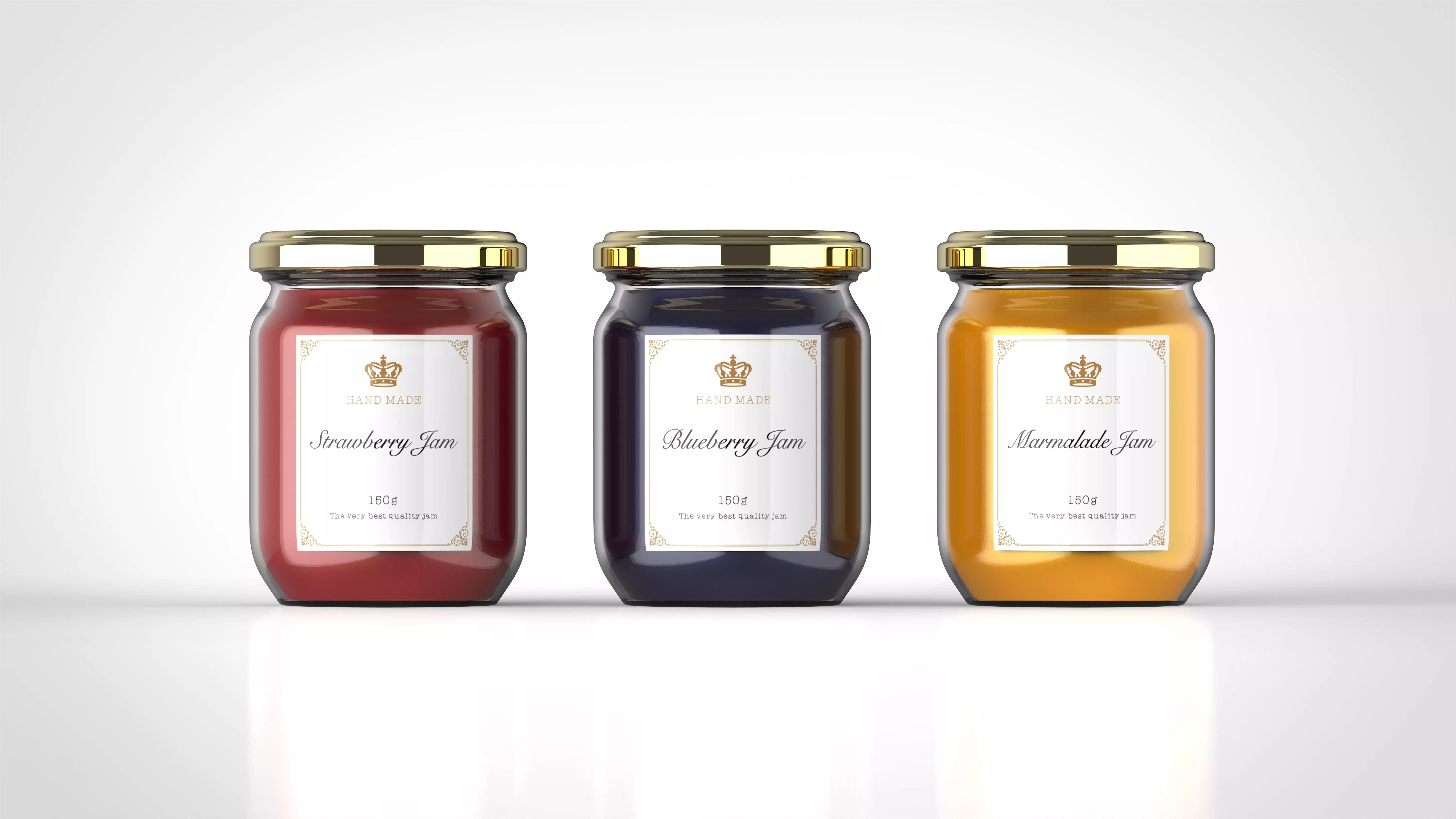 Jam bottle 3D model_0