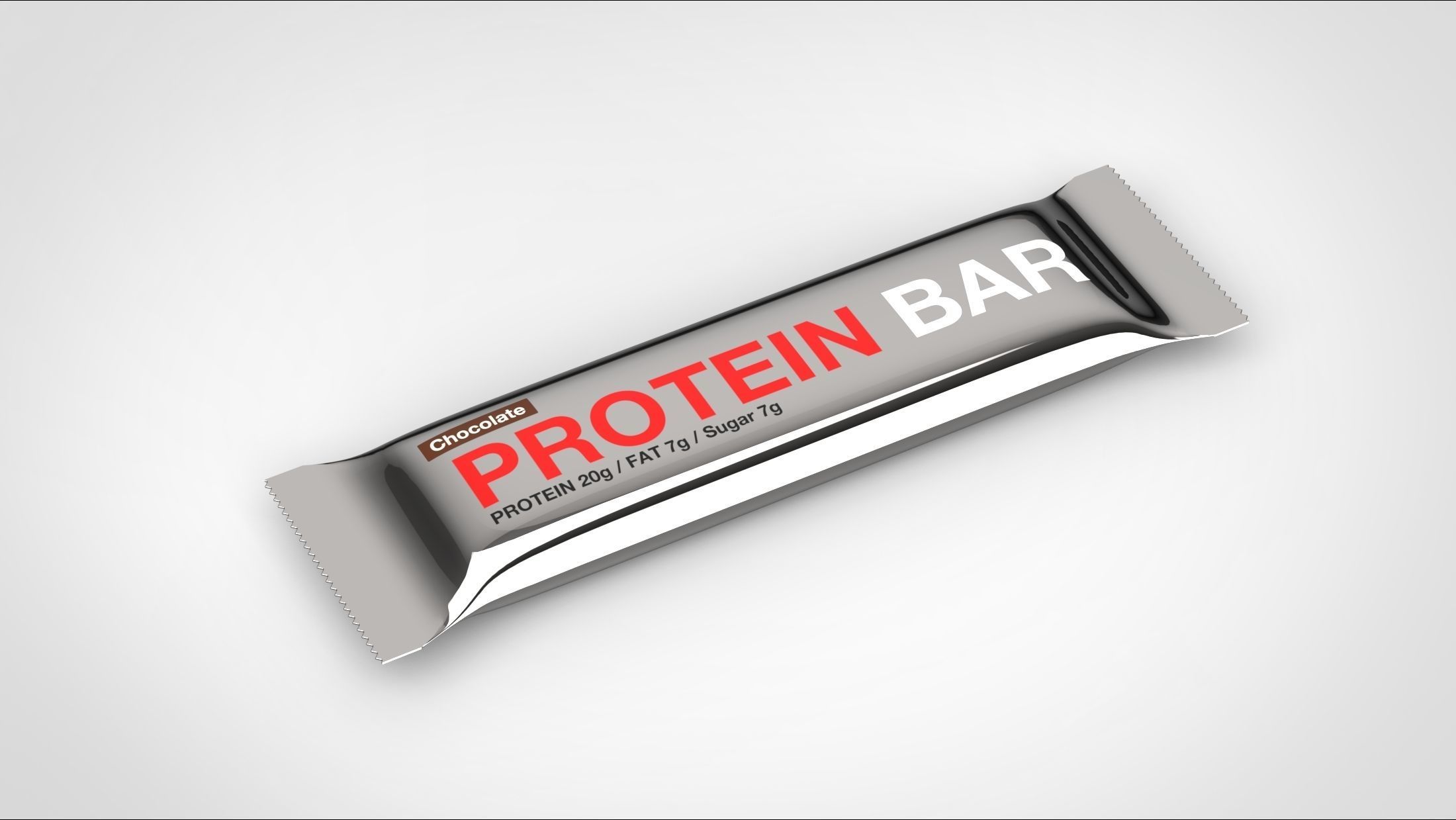Chocolate bar and Protein bar 3D model_3
