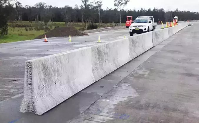 Hi Quality Concrete Road Barrier Fence  Game Ready PBR Printable