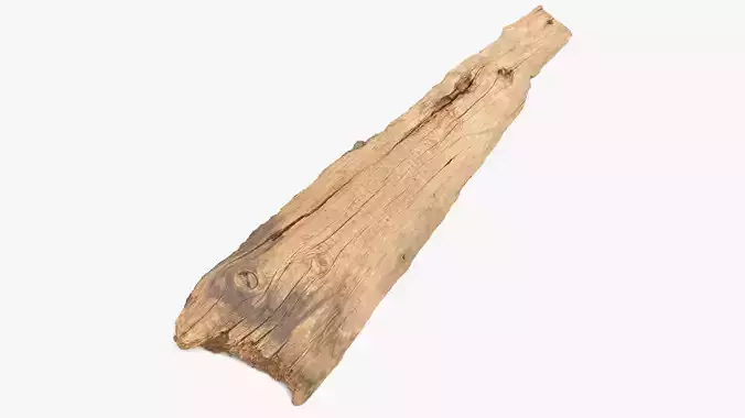 Plank Thin Low-poly 3D model