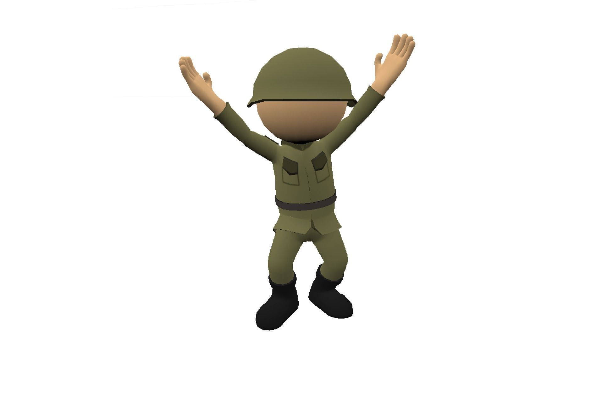 Hyper-Casual Characters pack 5 Low-poly 3D model_3