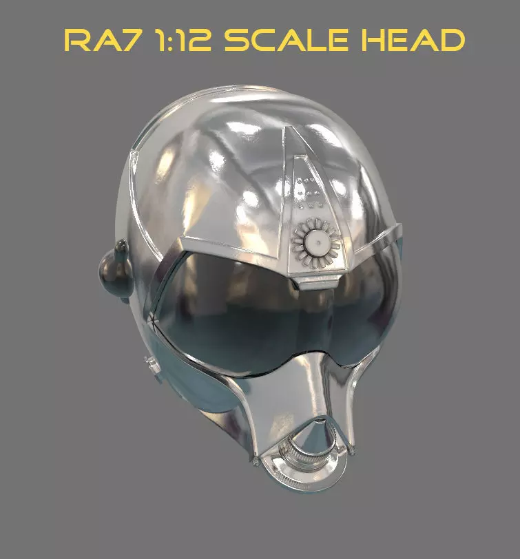 RA7 Droid Black Series Size 3D print Head 3D print model