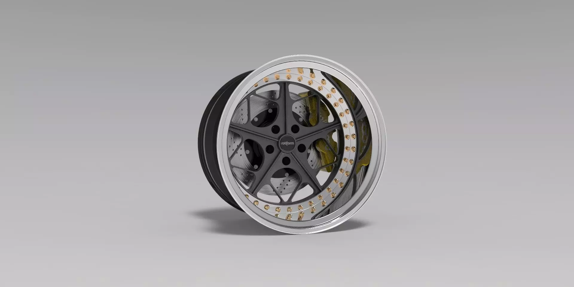 Rotiform LGB  3 piece conts wheels Low-poly 3D model_0