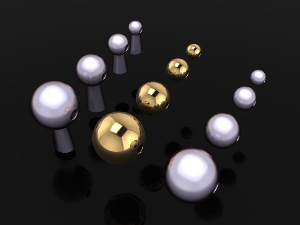 BEAD CHARM LINK MIXSIZE 3D print model_1