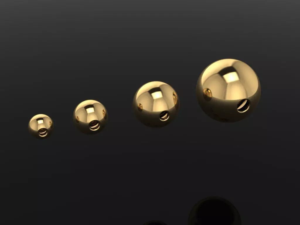 BEAD CHARM LINK MIXSIZE 3D print model_0