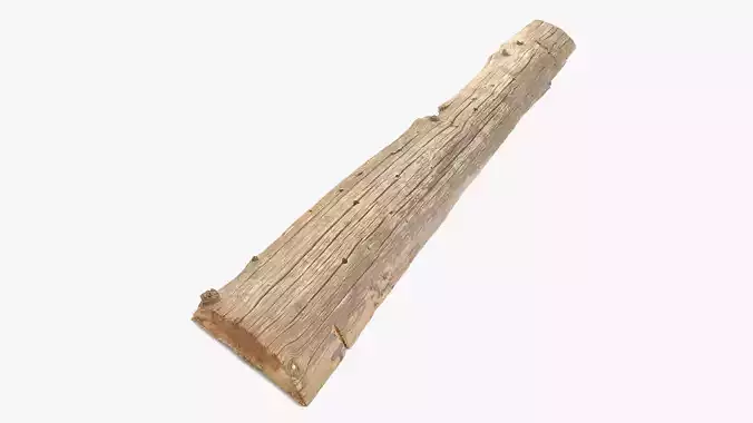 Plank Tan Low-poly 3D model
