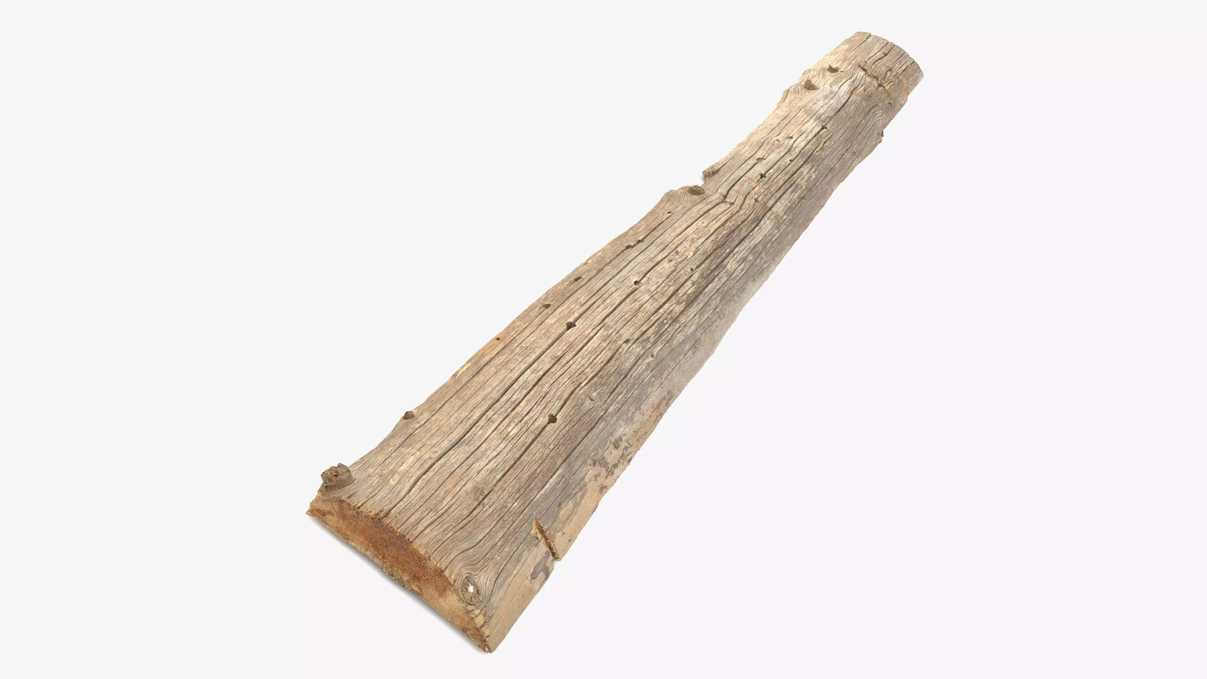 Plank Tan Low-poly 3D model_0