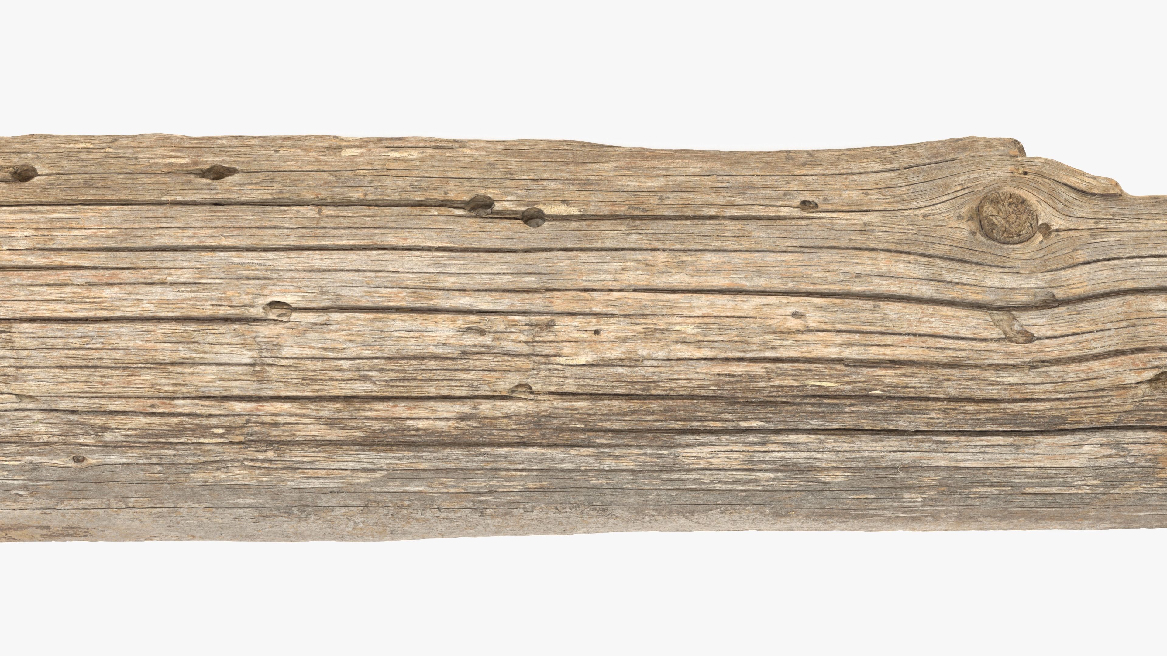 Plank Tan Low-poly 3D model_11