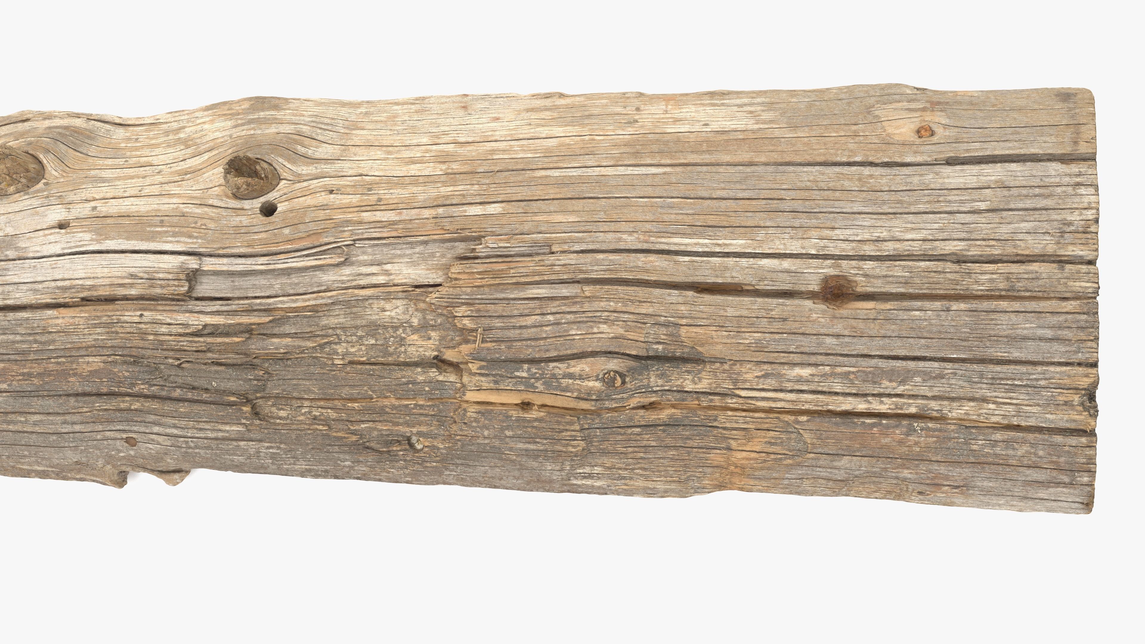 Plank Tan Low-poly 3D model_15
