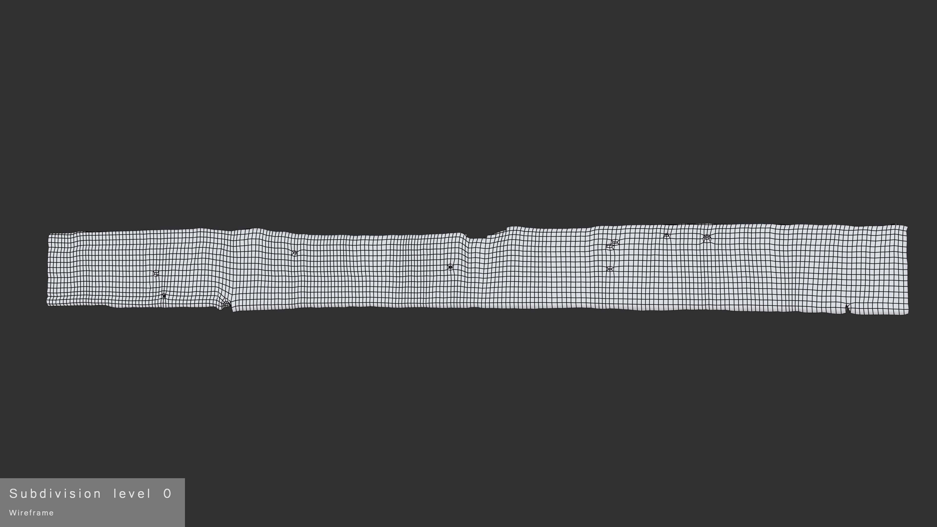 Plank Tan Low-poly 3D model_33