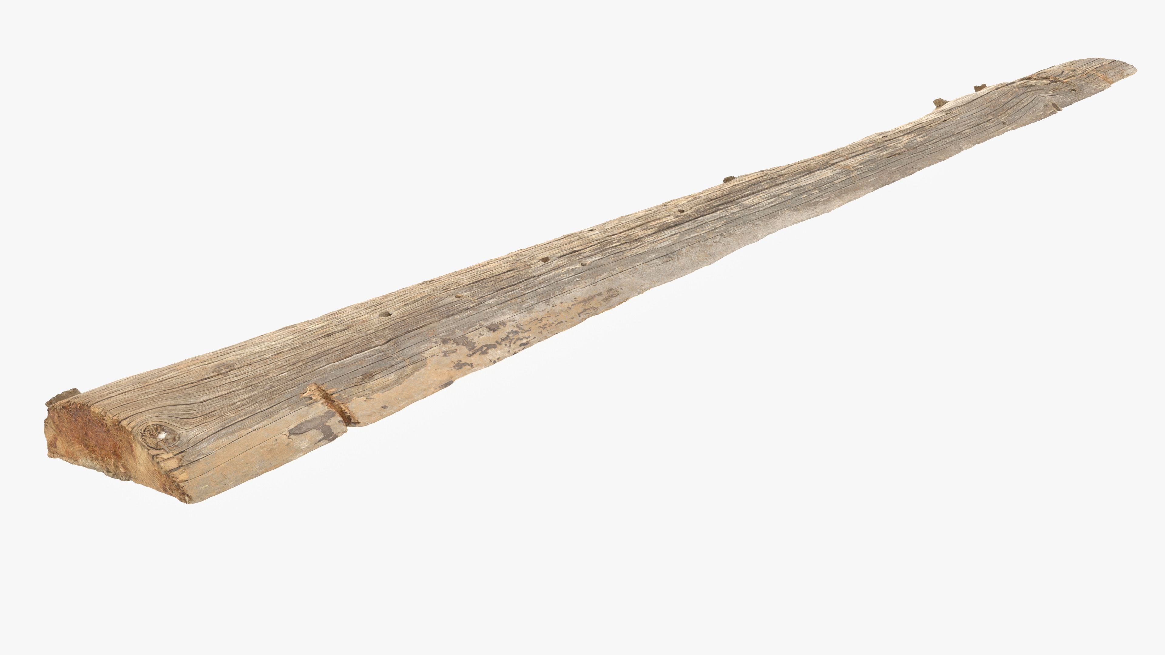 Plank Tan Low-poly 3D model_21