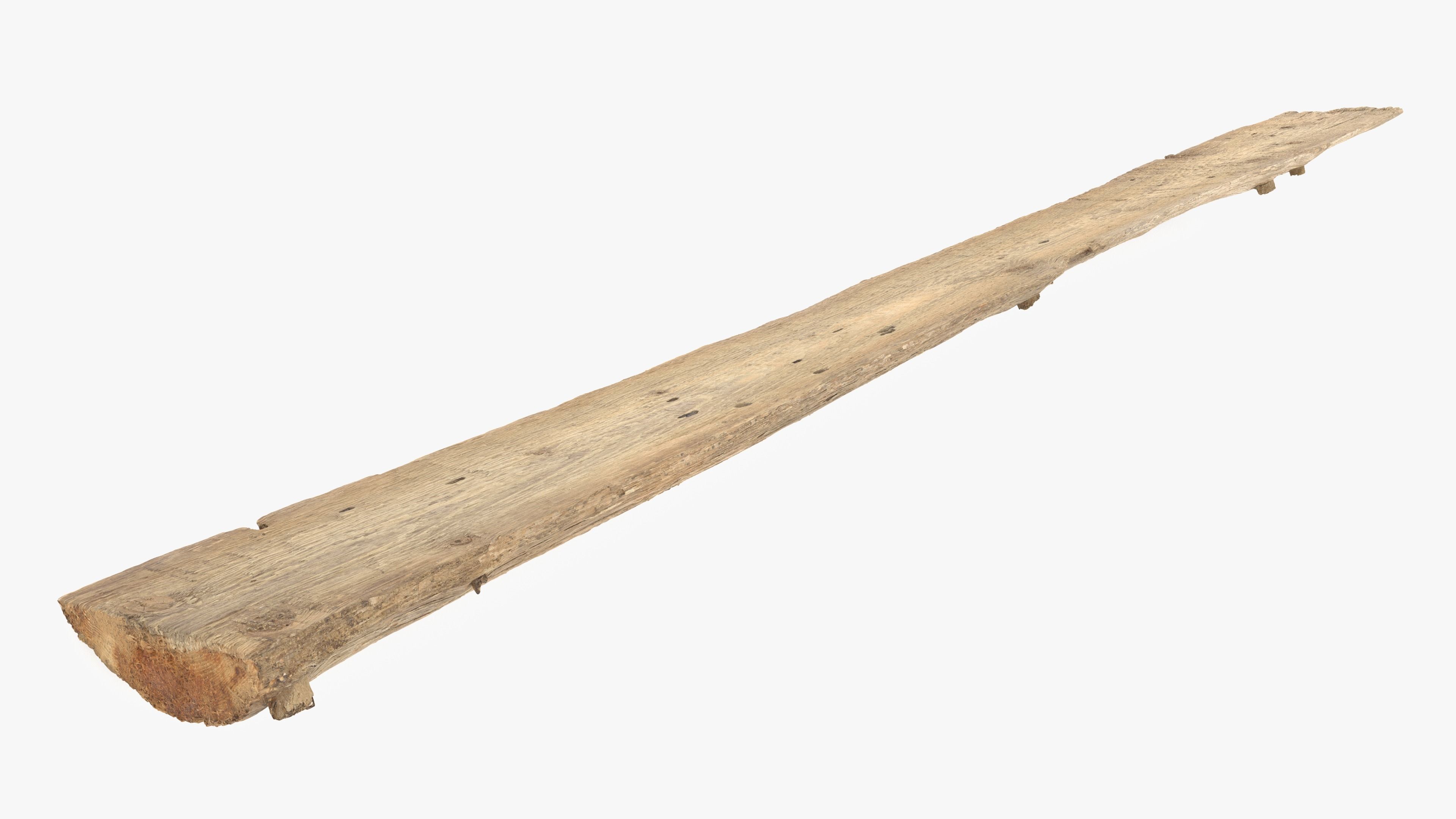 Plank Tan Low-poly 3D model_18