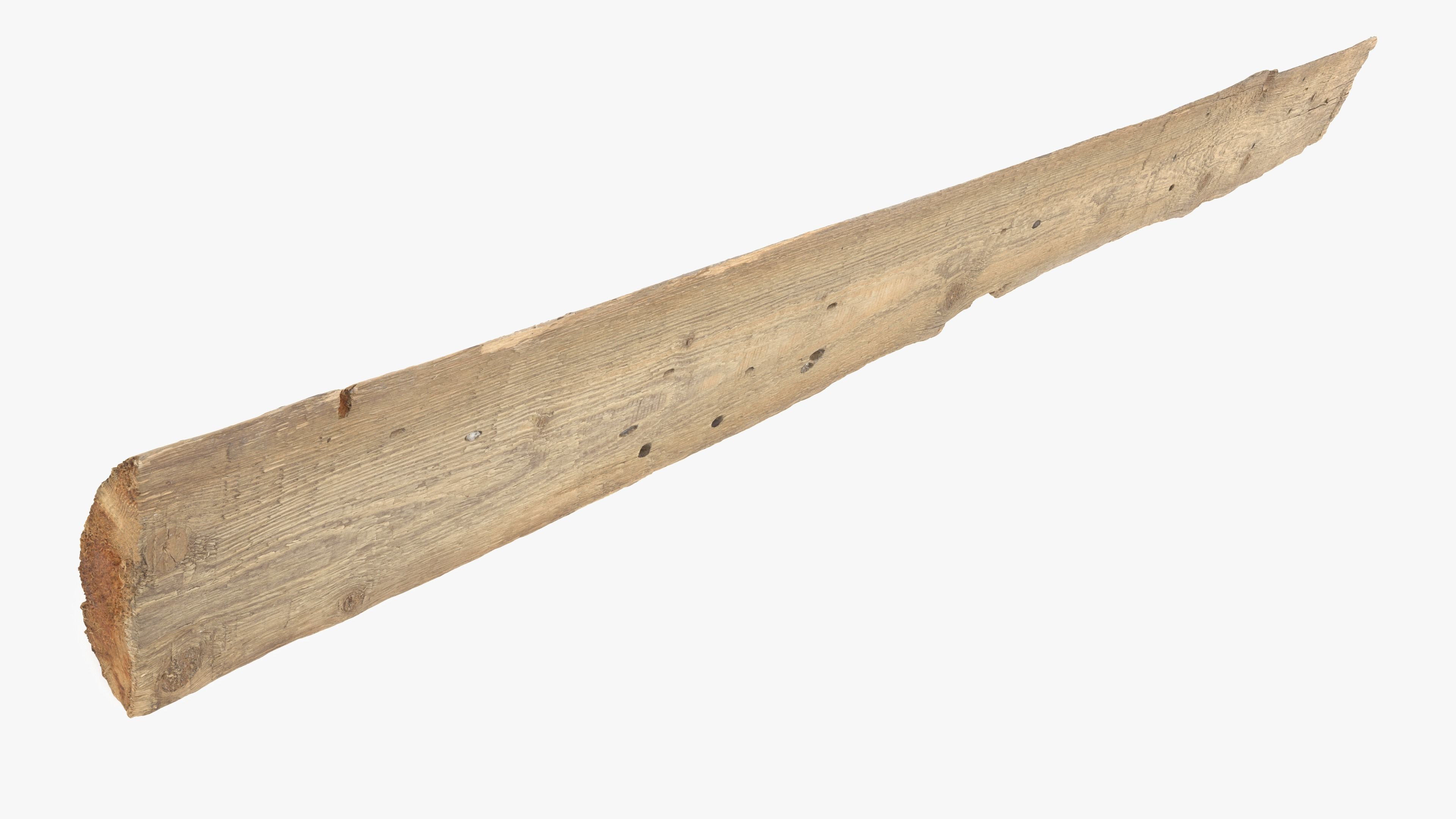 Plank Tan Low-poly 3D model_20