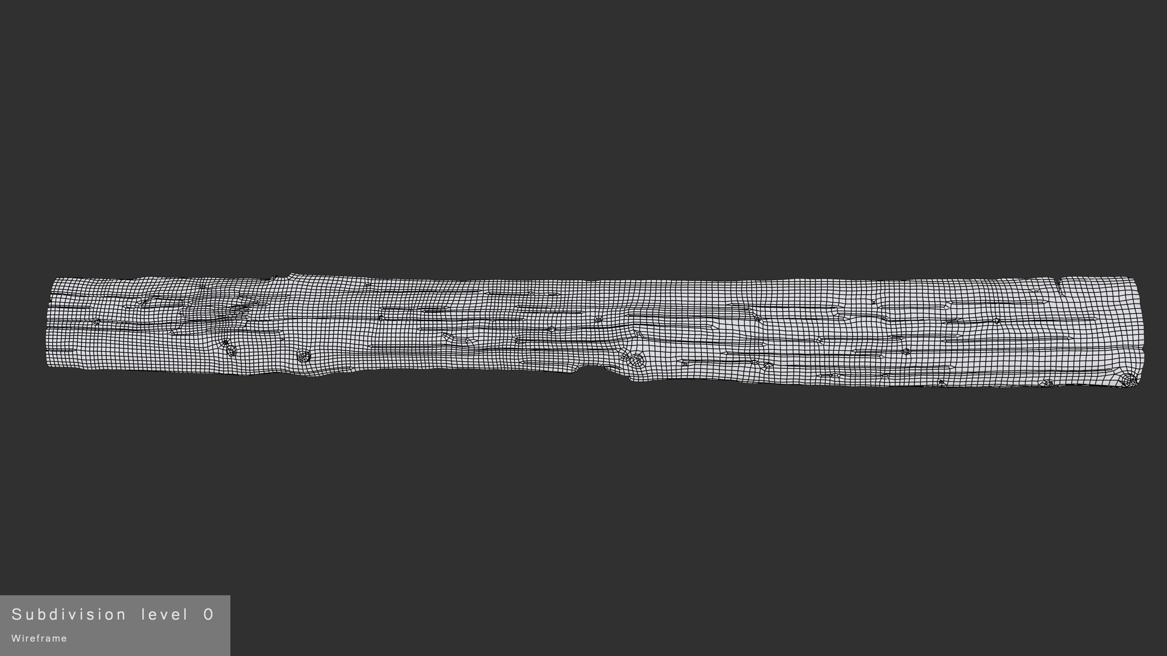 Plank Tan Low-poly 3D model_35