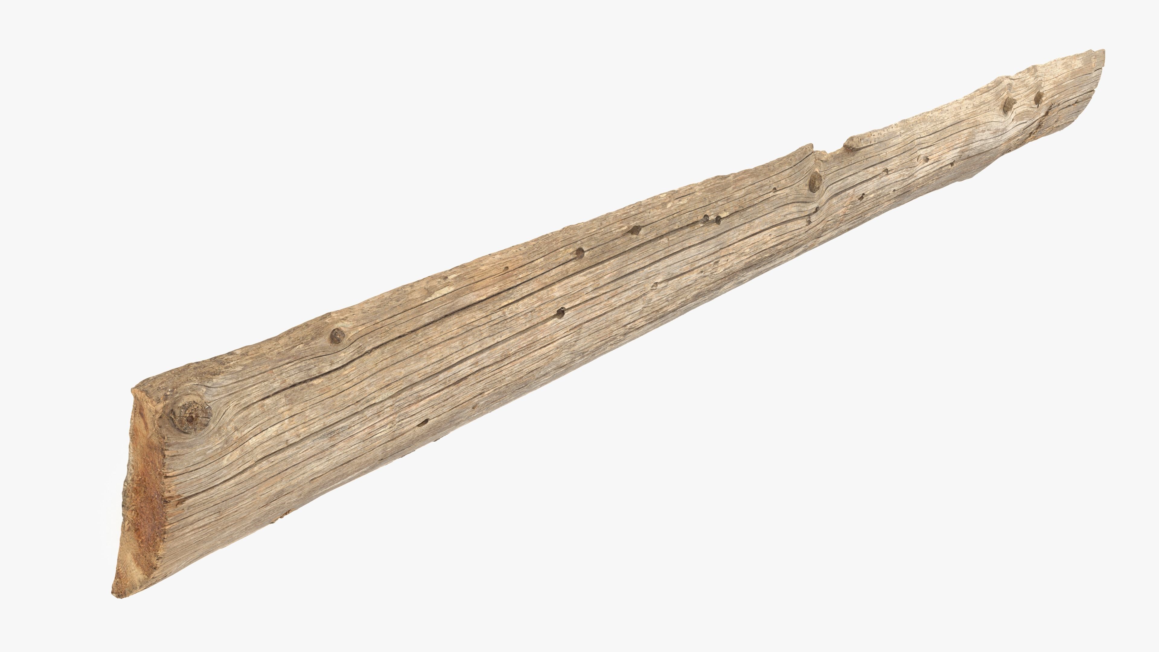 Plank Tan Low-poly 3D model_17