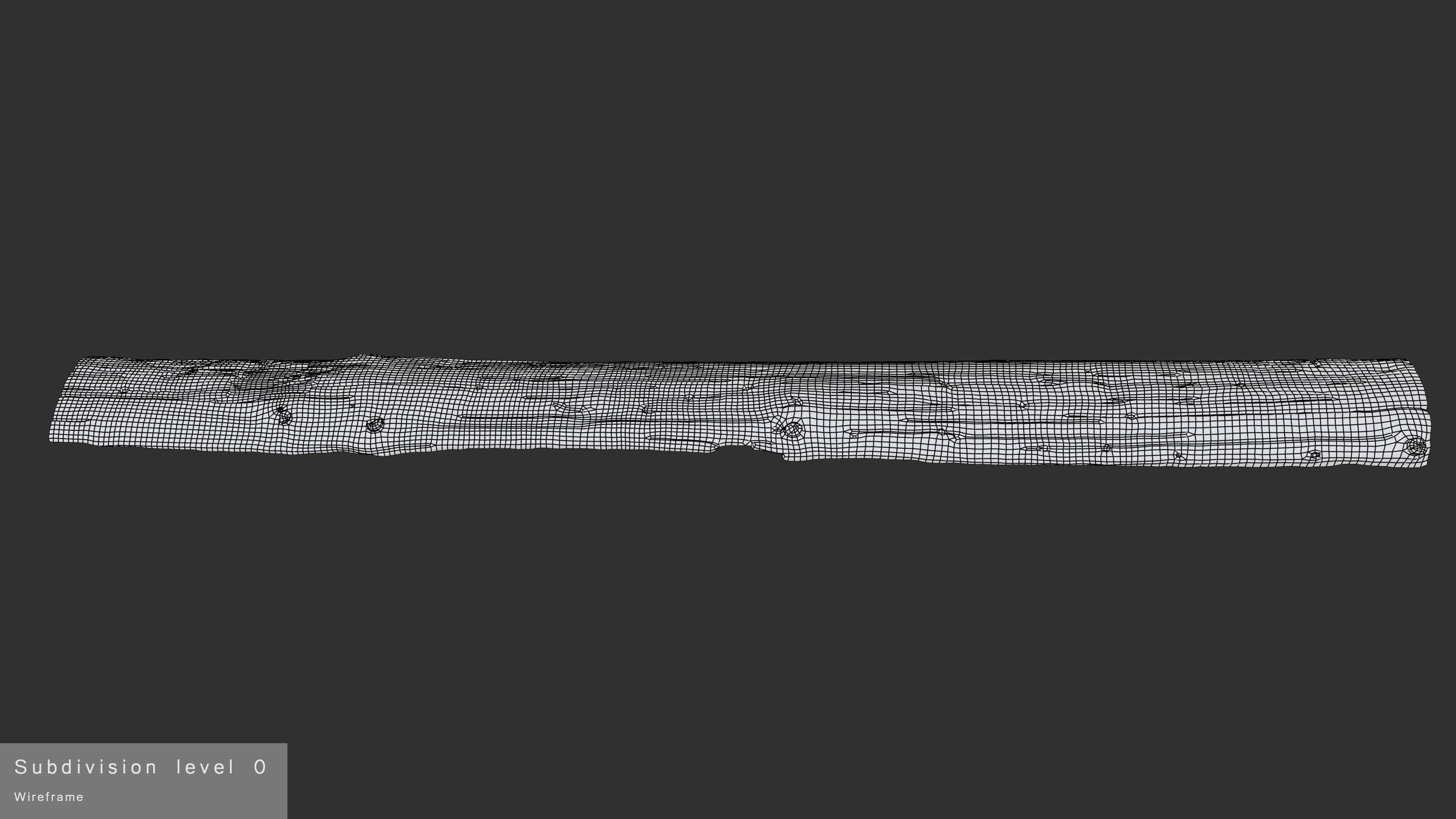 Plank Tan Low-poly 3D model_30