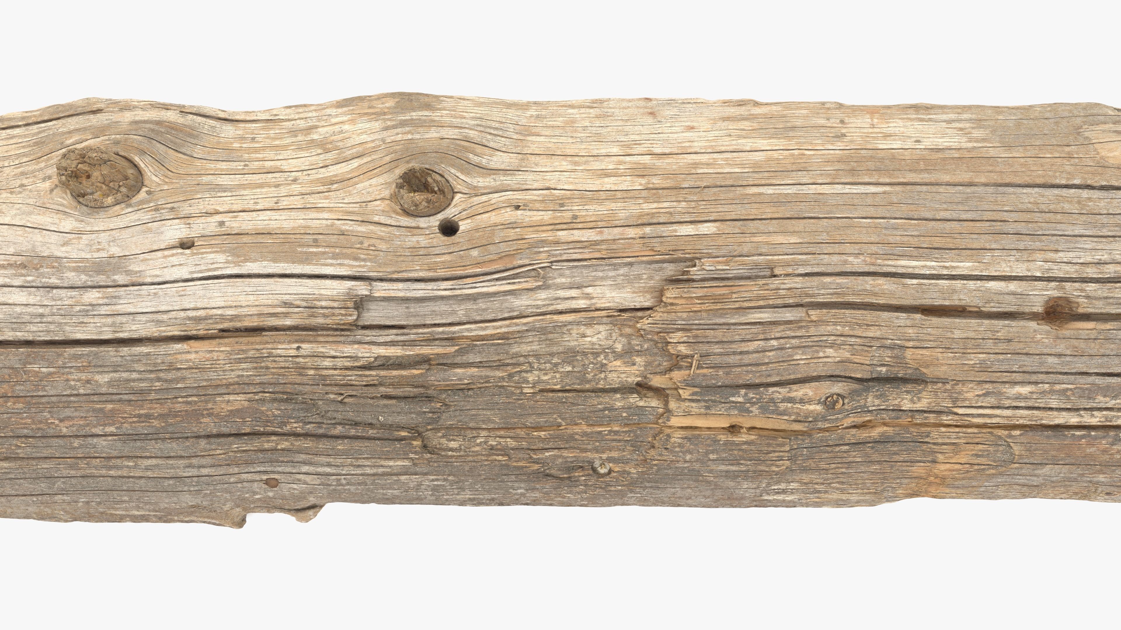 Plank Tan Low-poly 3D model_14