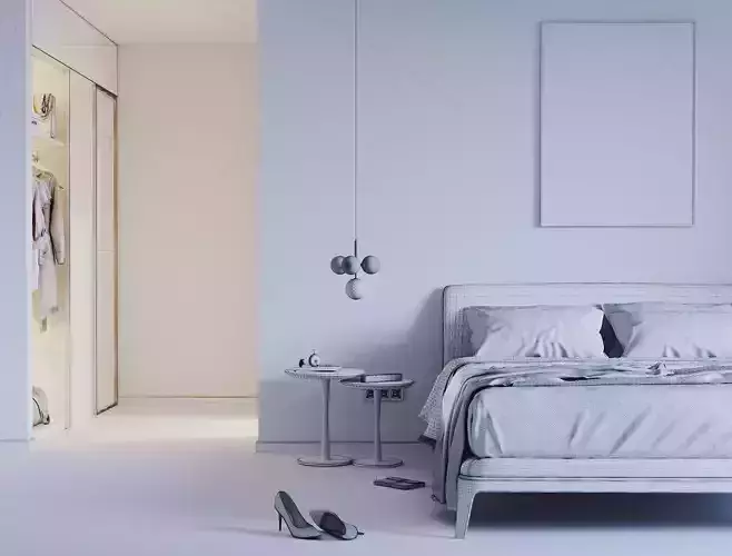 Lady bedroom 3D model