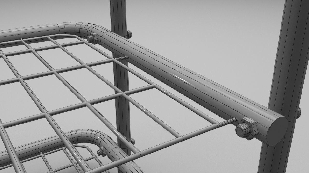 Shoe Rack 3D model_17