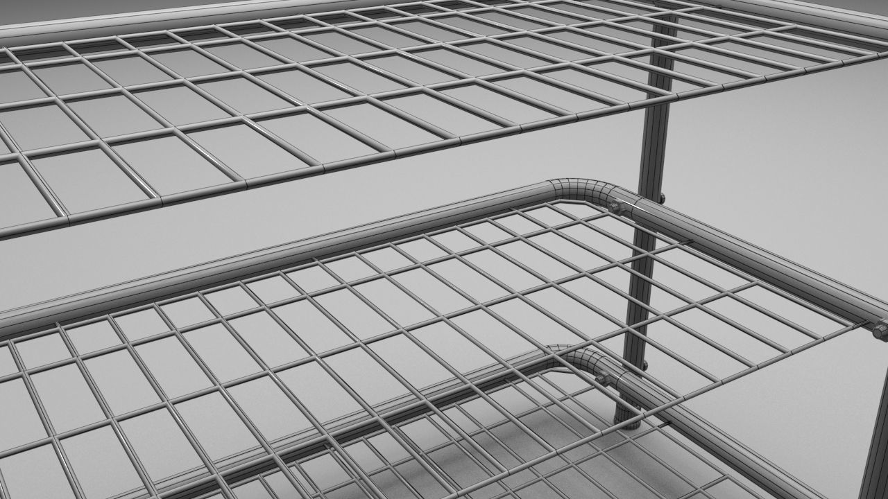 Shoe Rack 3D model_16