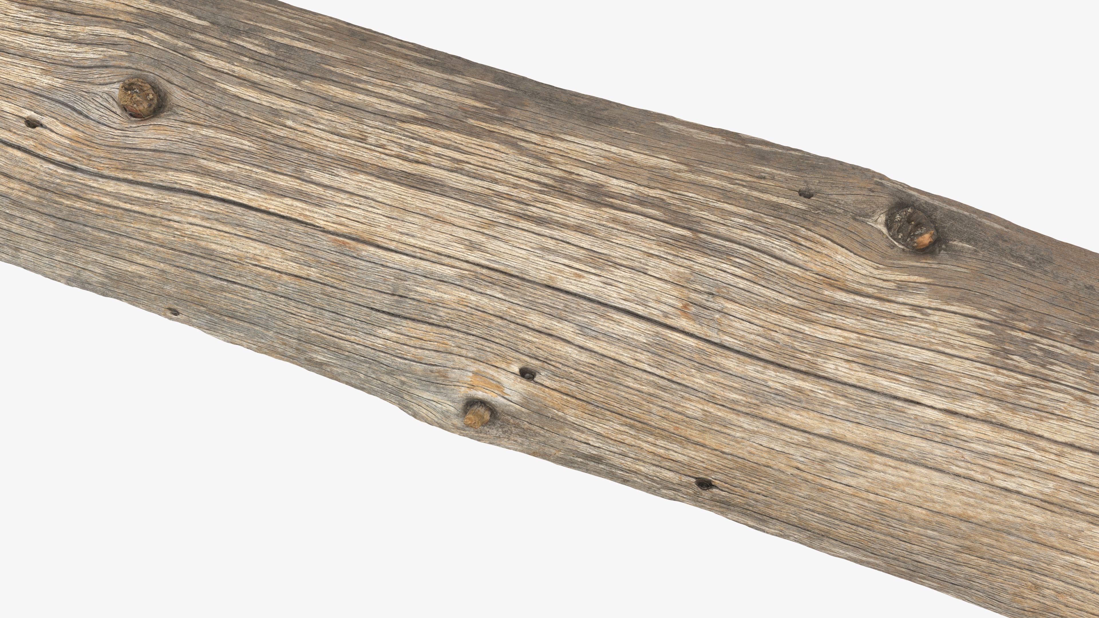 Plank Yellow Low-poly 3D model_9