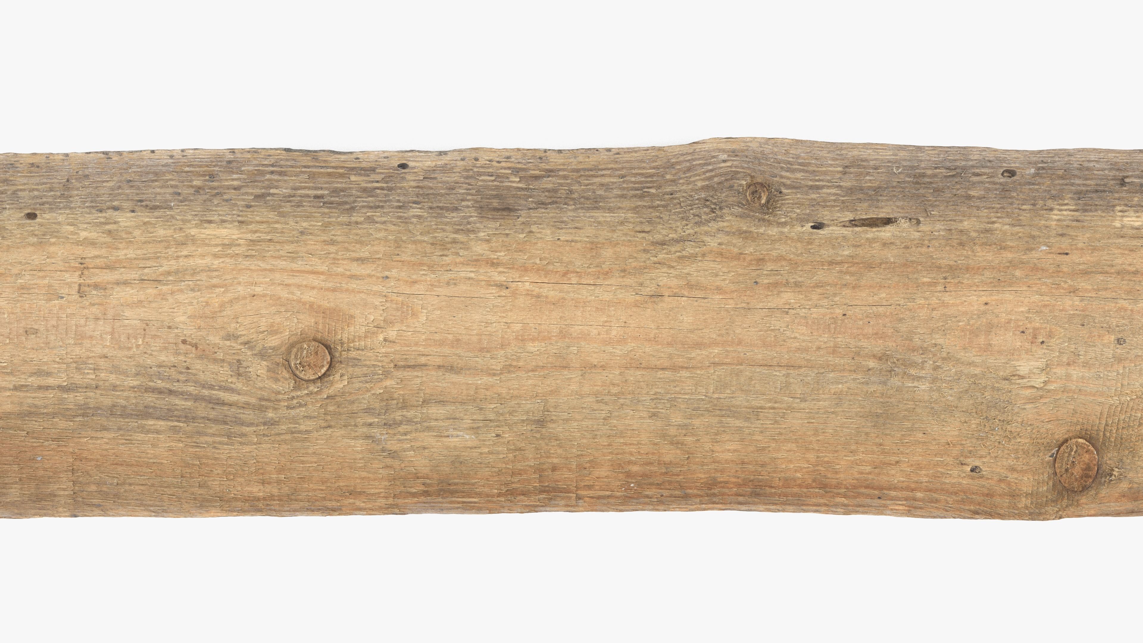 Plank Yellow Low-poly 3D model_6