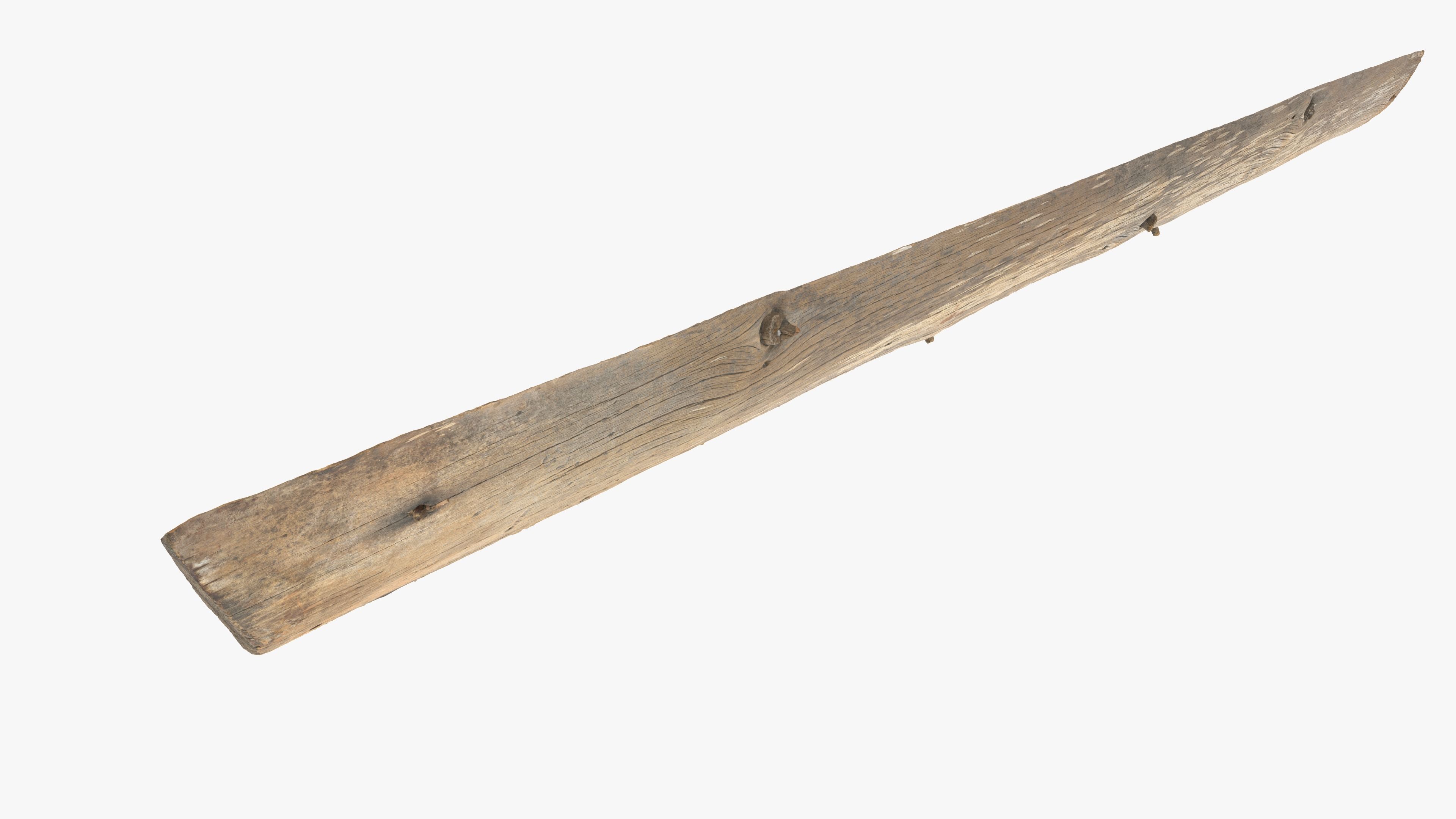 Plank Yellow Low-poly 3D model_15