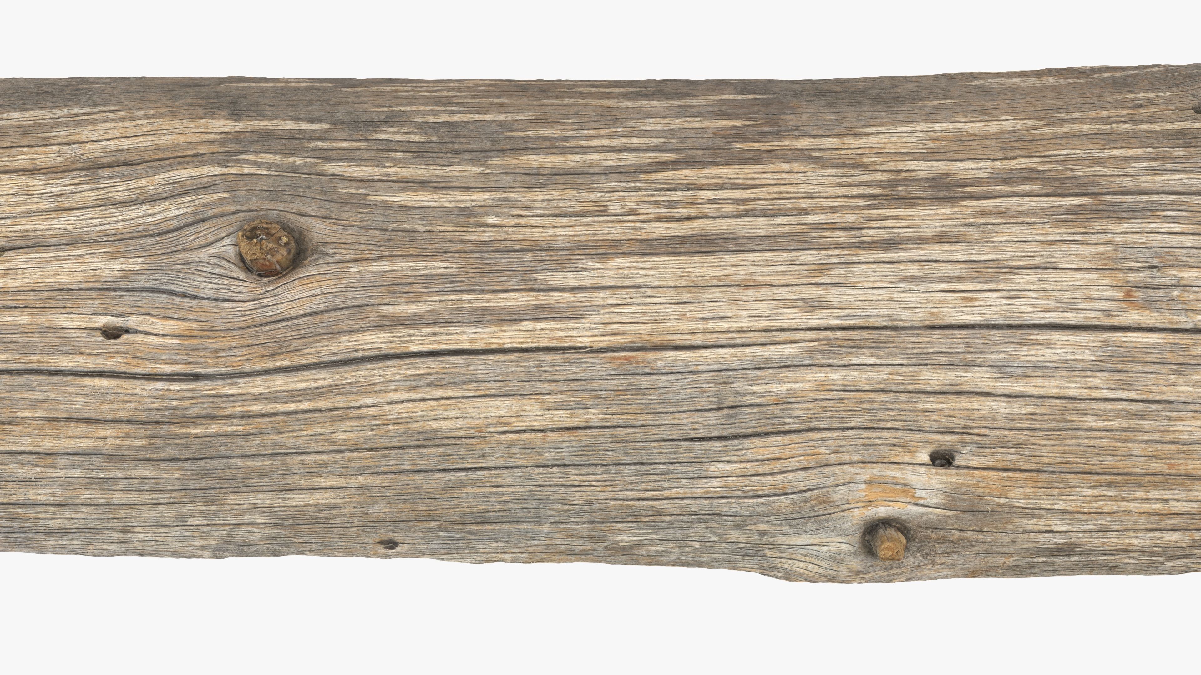 Plank Yellow Low-poly 3D model_11