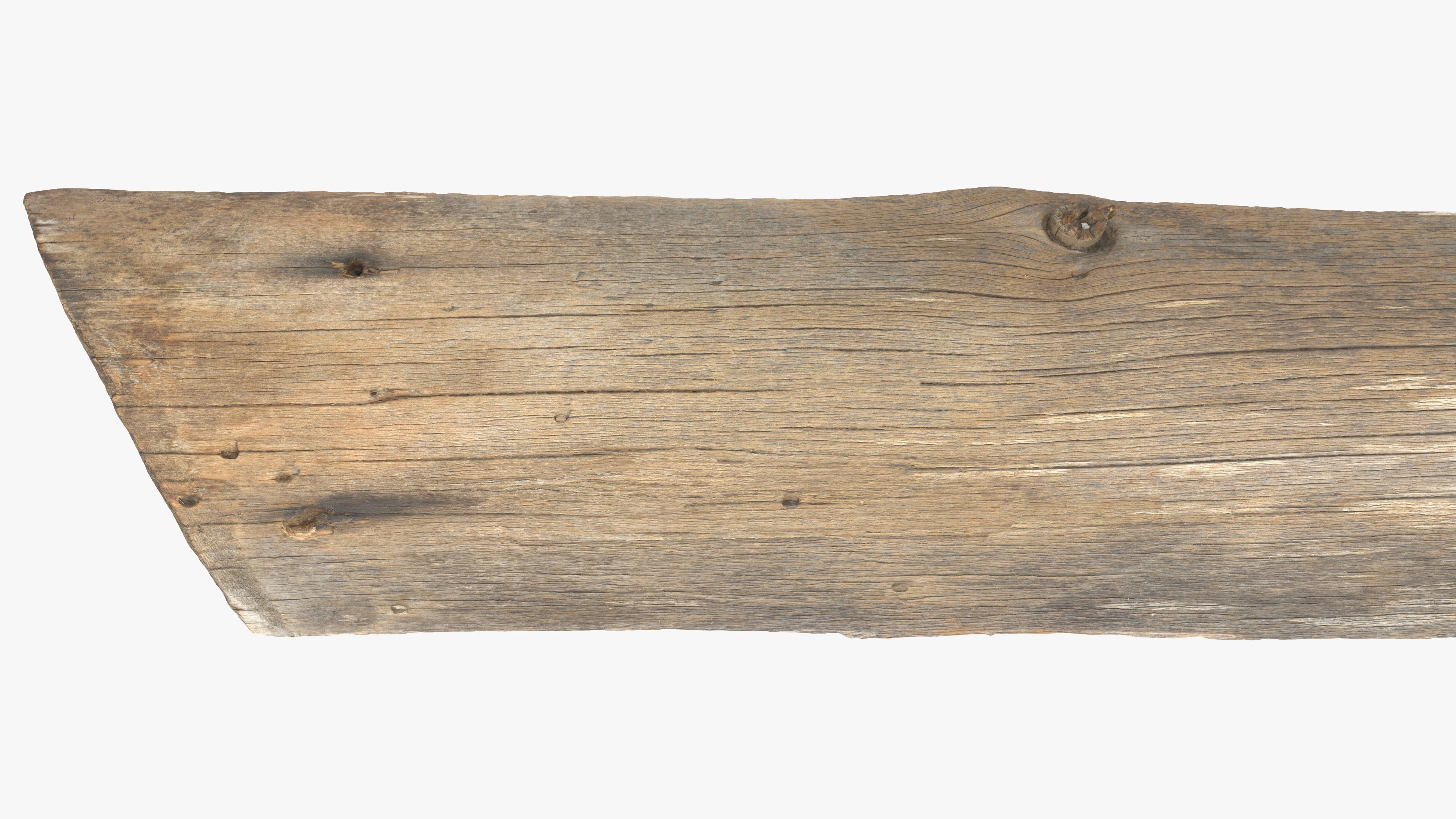 Plank Yellow Low-poly 3D model_10