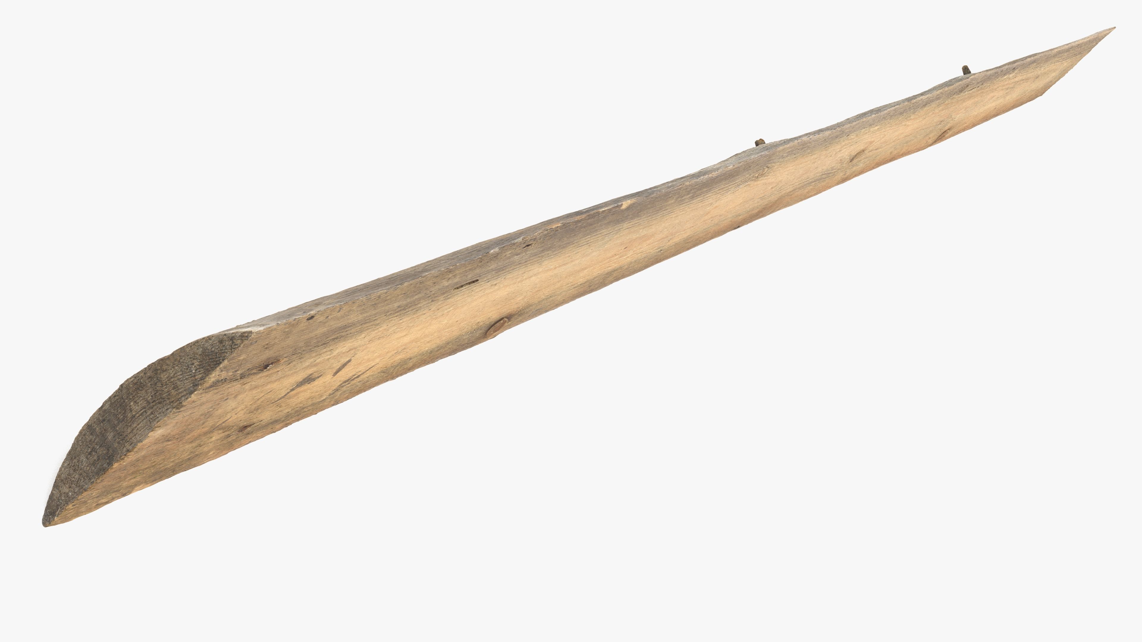 Plank Yellow Low-poly 3D model_12