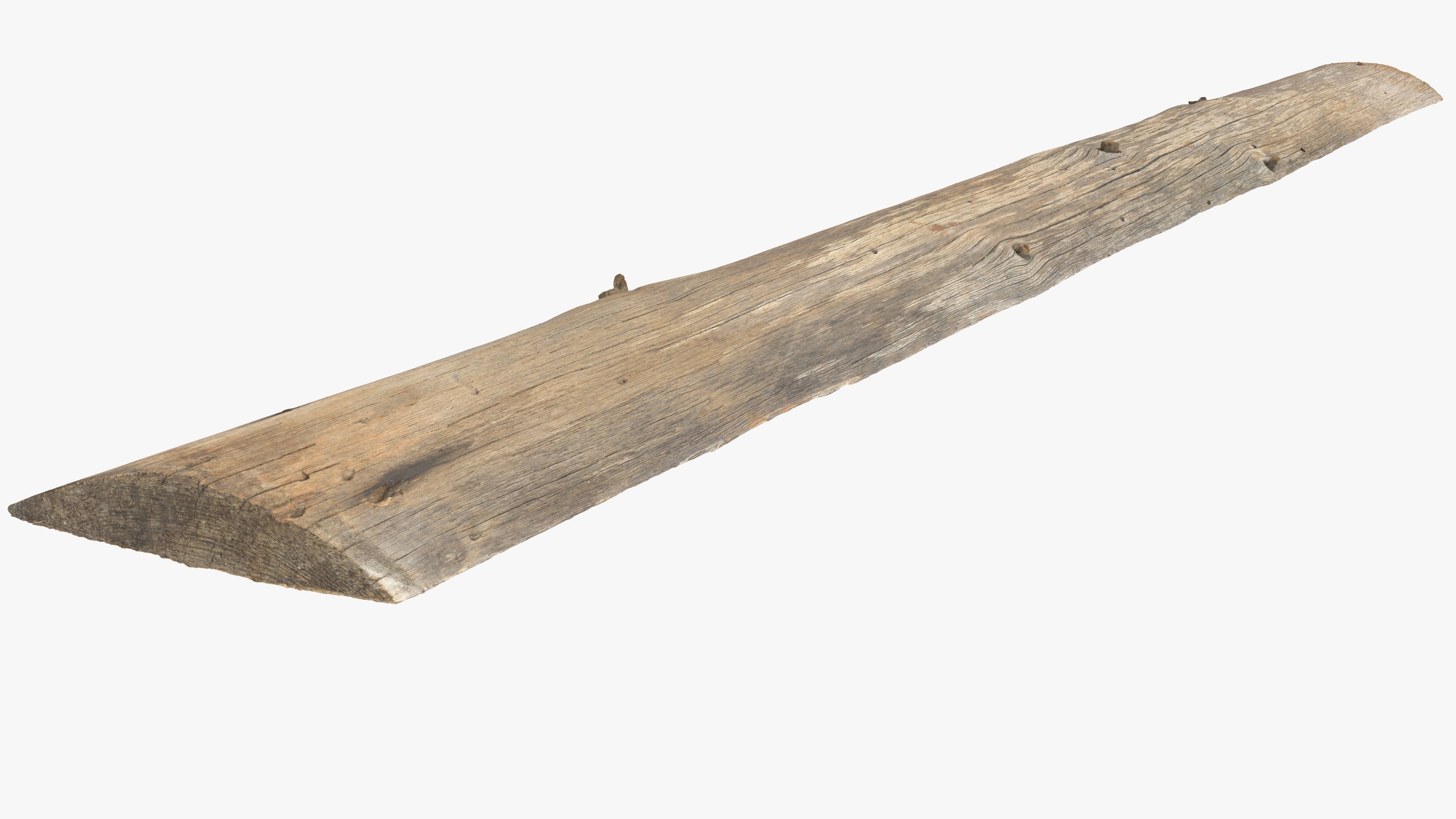 Plank Yellow Low-poly 3D model_13