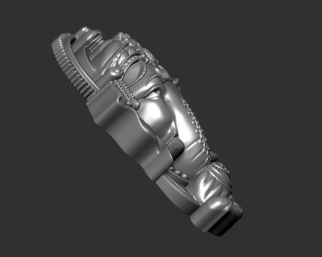 ganesha head 3D print model_5