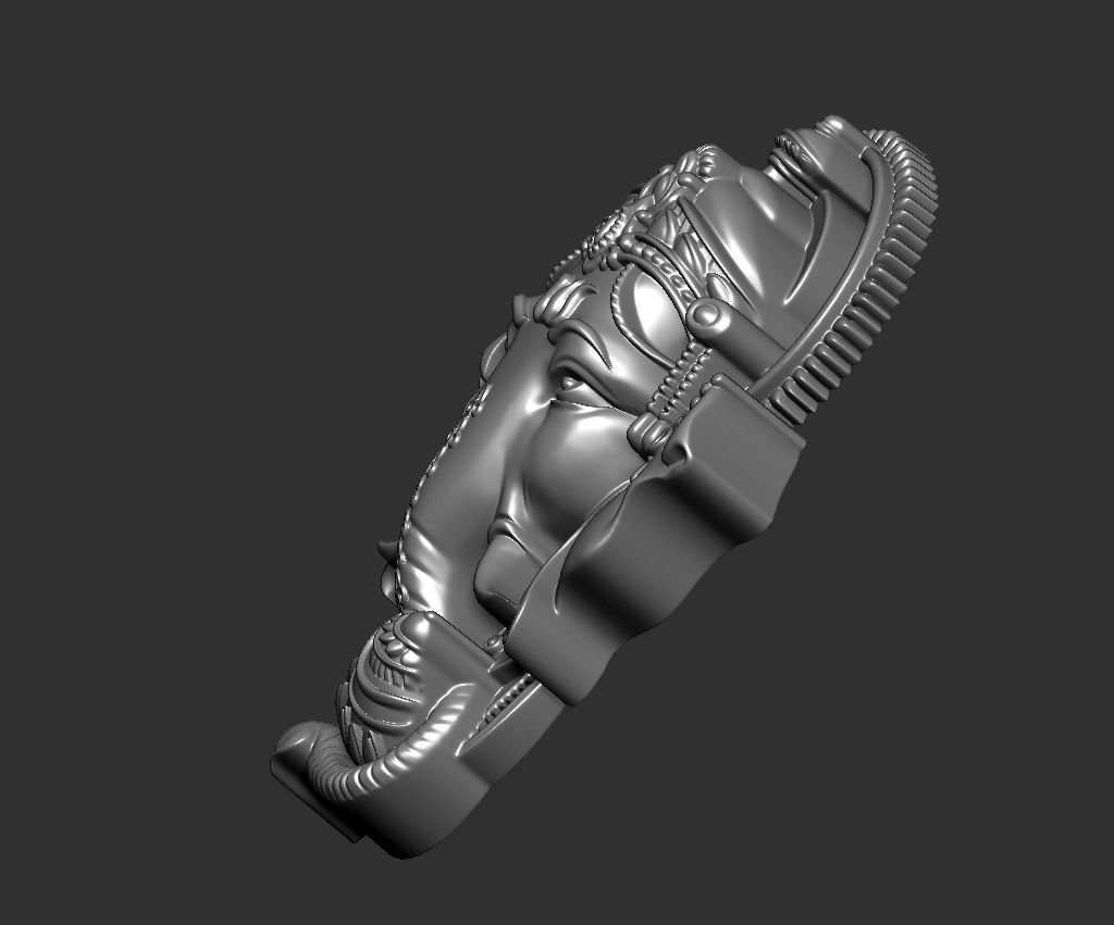 ganesha head 3D print model_3