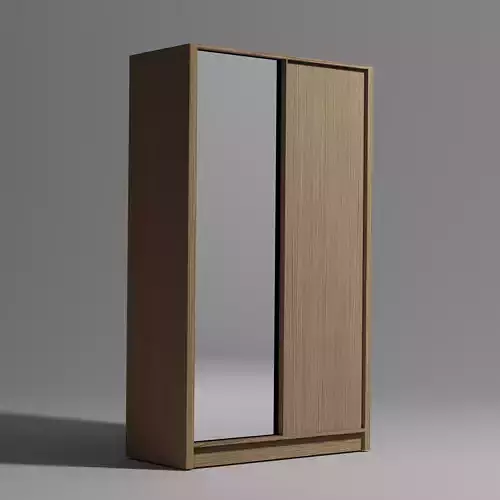 HOME Wardrobe with 2 sliding doors 3D Model