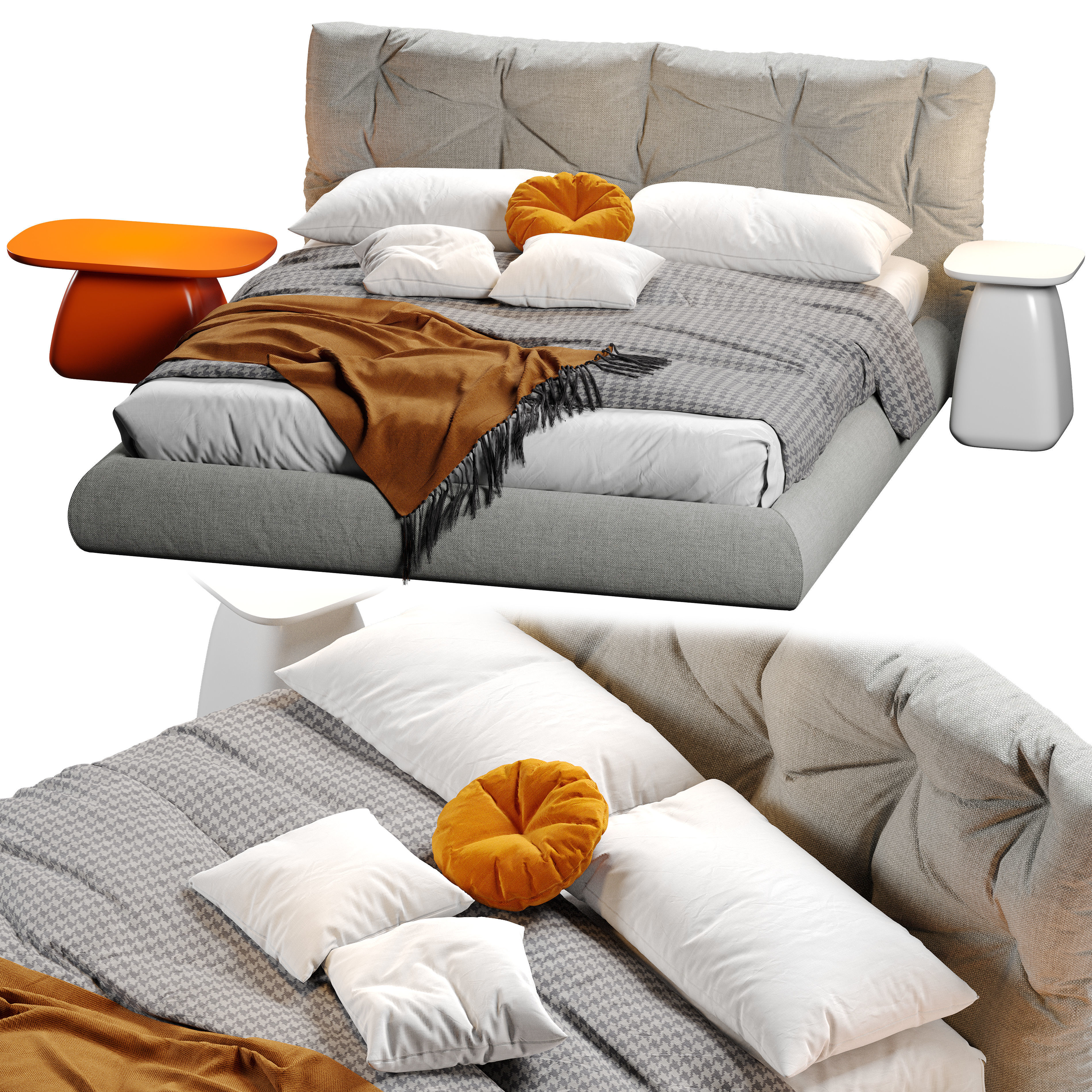 MODO bed 3D model_2
