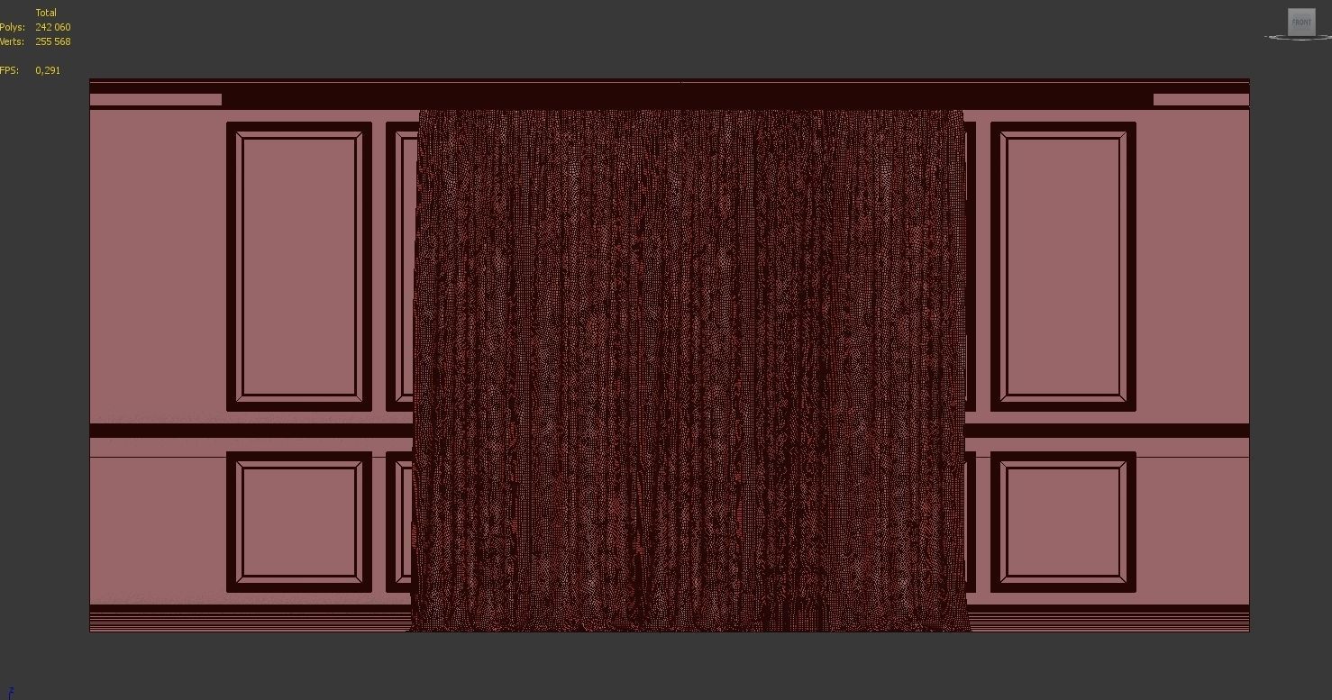Curtain Set 328 3D model_4