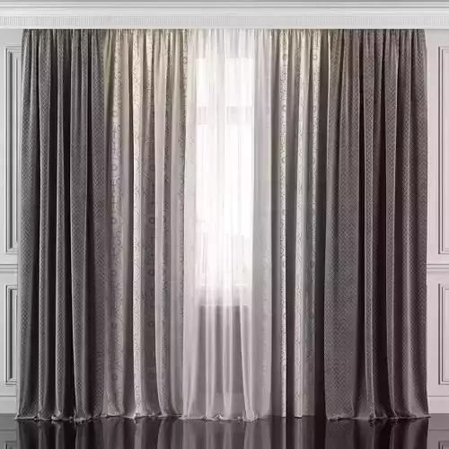 Curtain Set 328 3D model